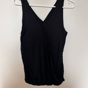 ZYIA Black V-Neck Tank Top